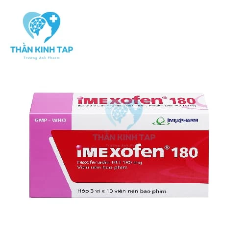 Imexofen 180 - Điều trị các triệu chứng của mày đay